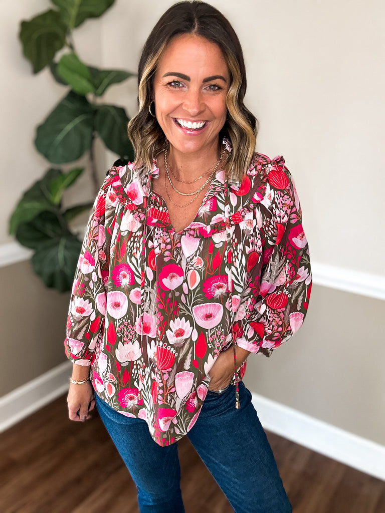 The Floral Frenzy Top