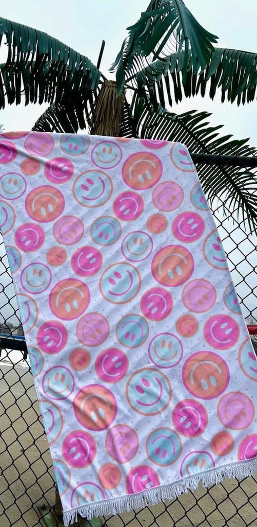 Smiley Face Beach Towels