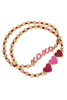 XOXO Heart Bracelet Set