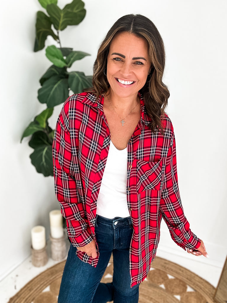 Allison Plaid Top