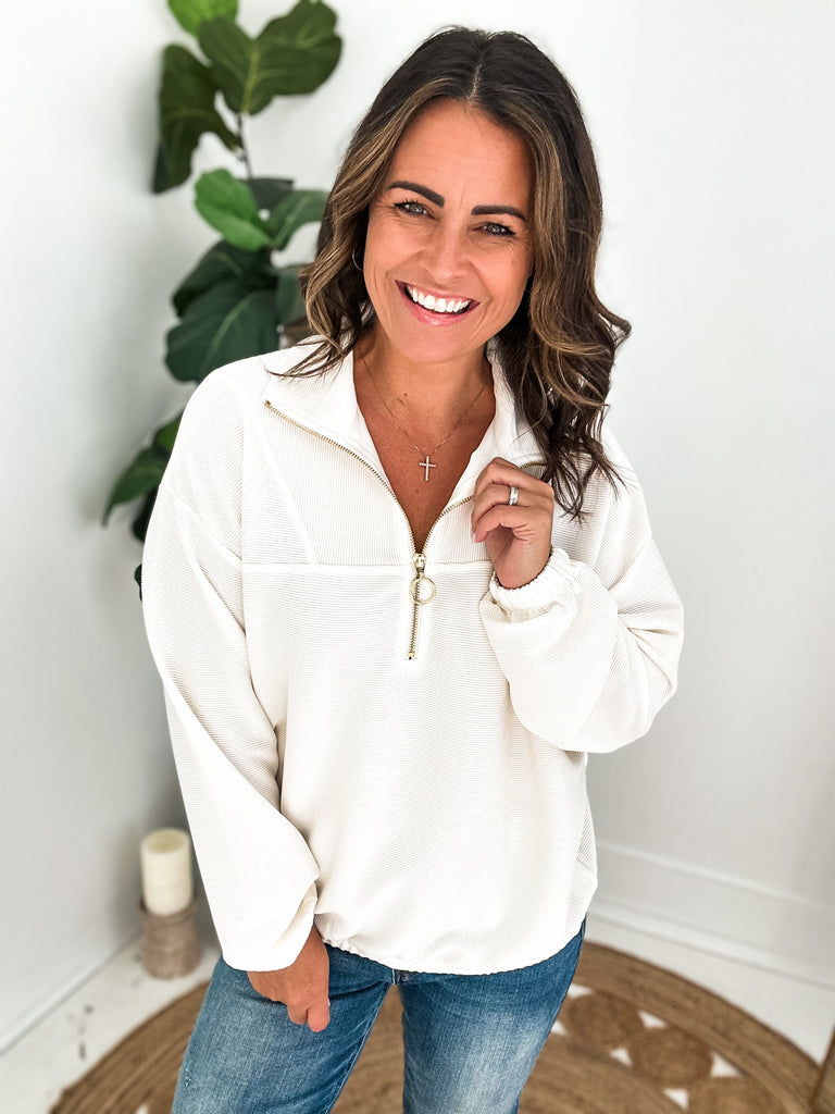 Levi Ribbed Pullover Top