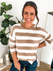 Cute Buttons and Stripes Top