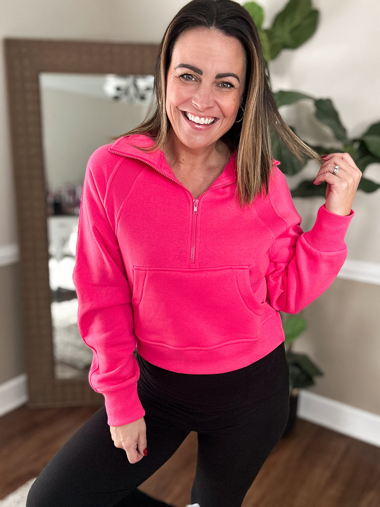 Fleece Half Zip Sweatshirt