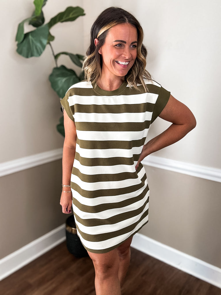 Fall Into Stripes Dress