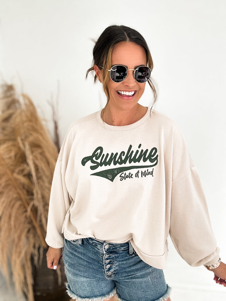 Taupe Sunshine State Of Mind Top