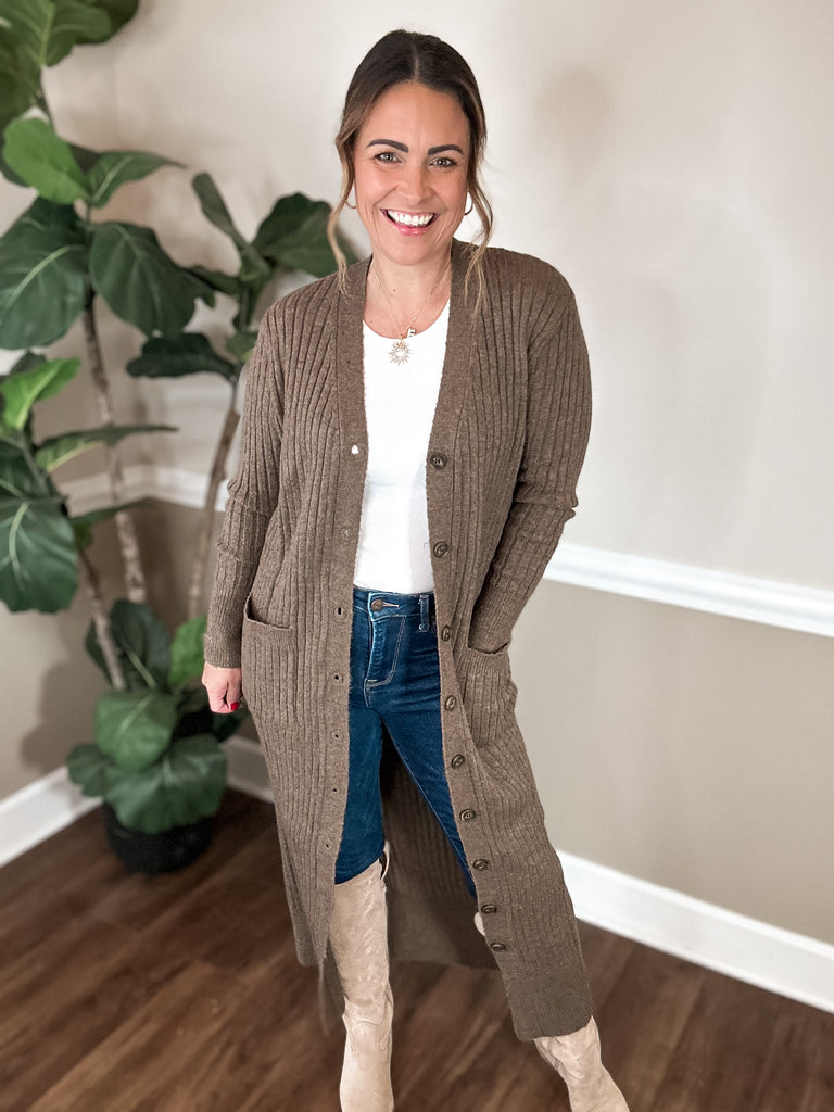 Lovely Mocha Cardigan