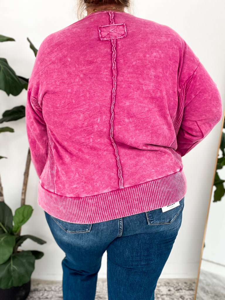 Curvy Magenta Haze Top