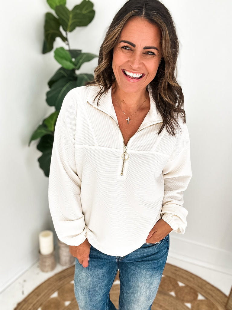 Levi Ribbed Pullover Top