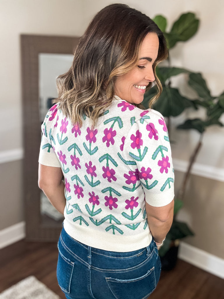 Freeing Floral Sweater