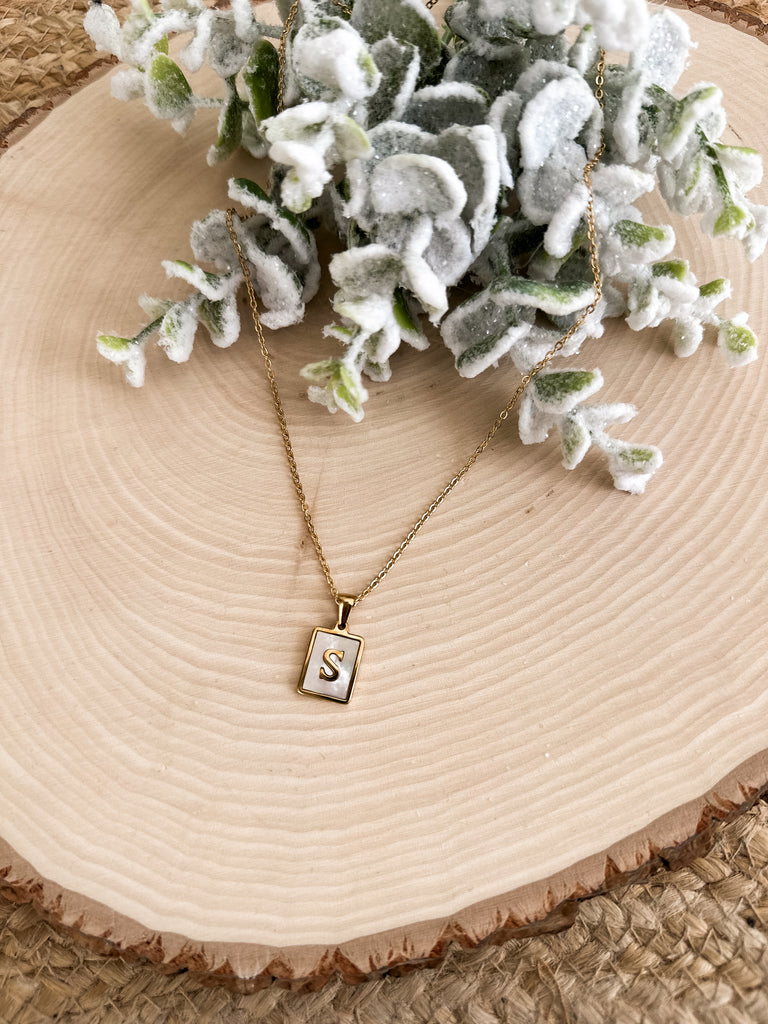 Pearled Initial Necklace (Black Friday)