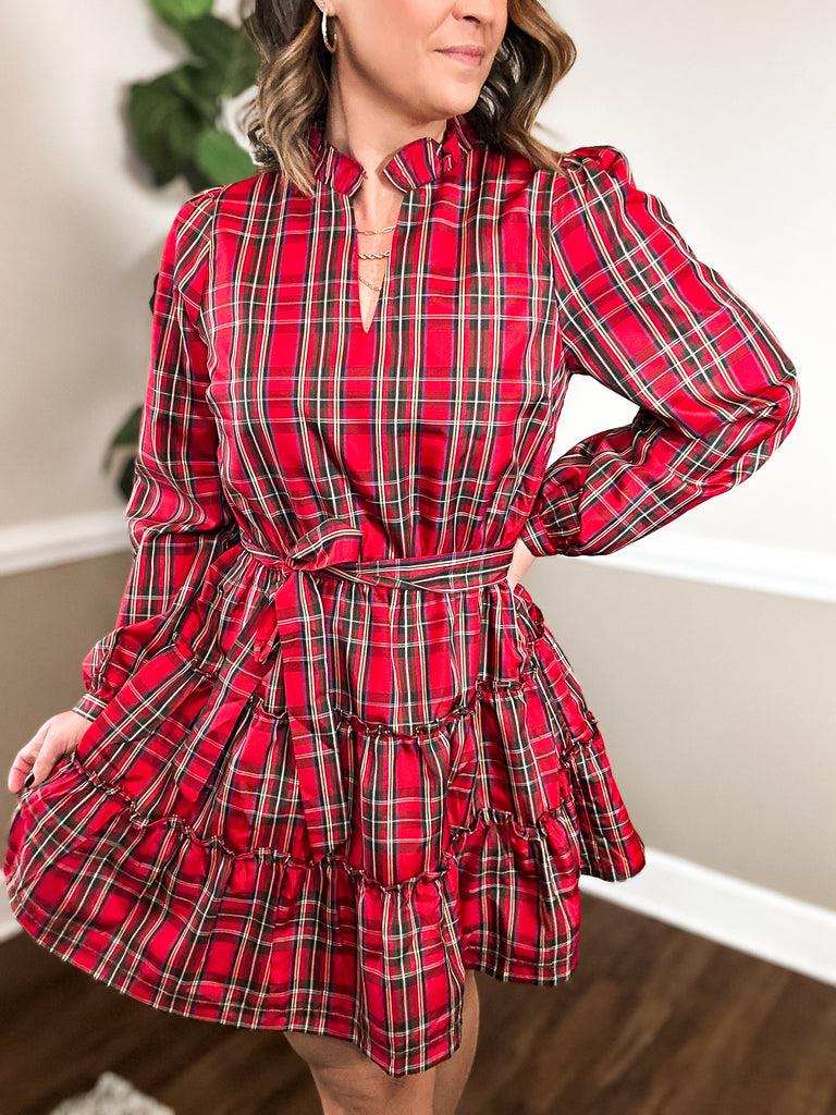 Cheery Plaid Dress