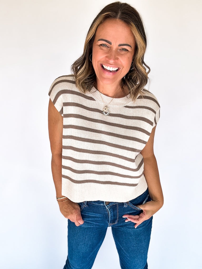 The Simply Striped Knit Top