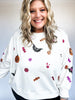 Curvy All Things Halloween Sequin Sweathshirt