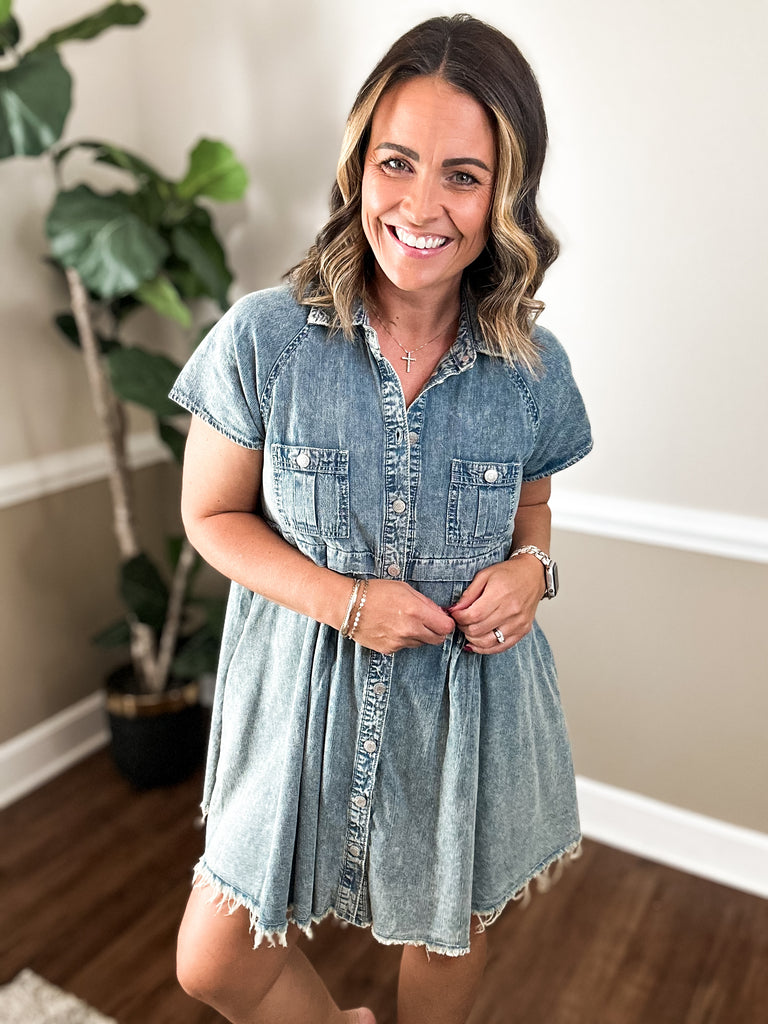 Flirty Denim Dress