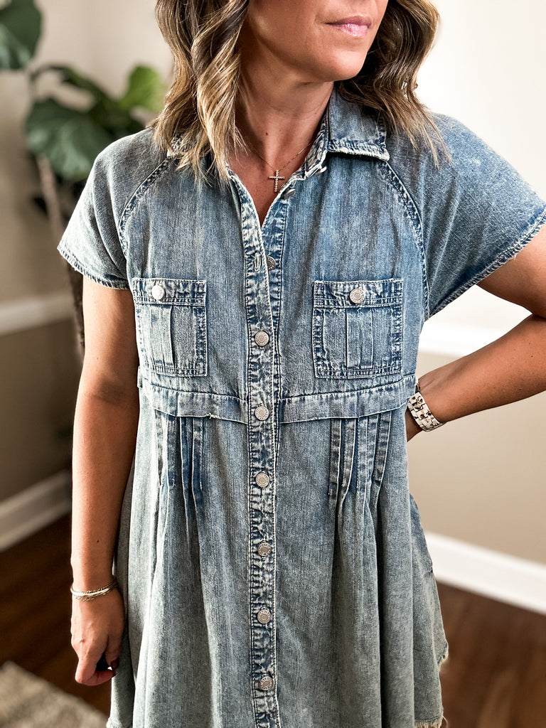 Flirty Denim Dress