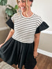 The Striped Flutter Dress