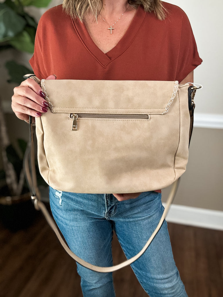 Jess Suede Handbag