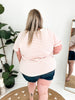 Curvy Blushing Stripes Top