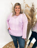 Curvy Lovely In Lavender Sweater