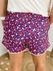 American Leopard Drawstring Shorts