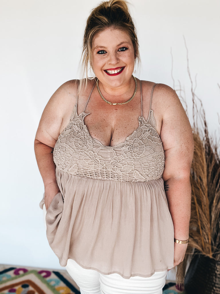 Hey Babe Lace Tank
